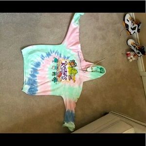 Rugrats Logo 90's Style Tie Dye  Hoodie Men Medium